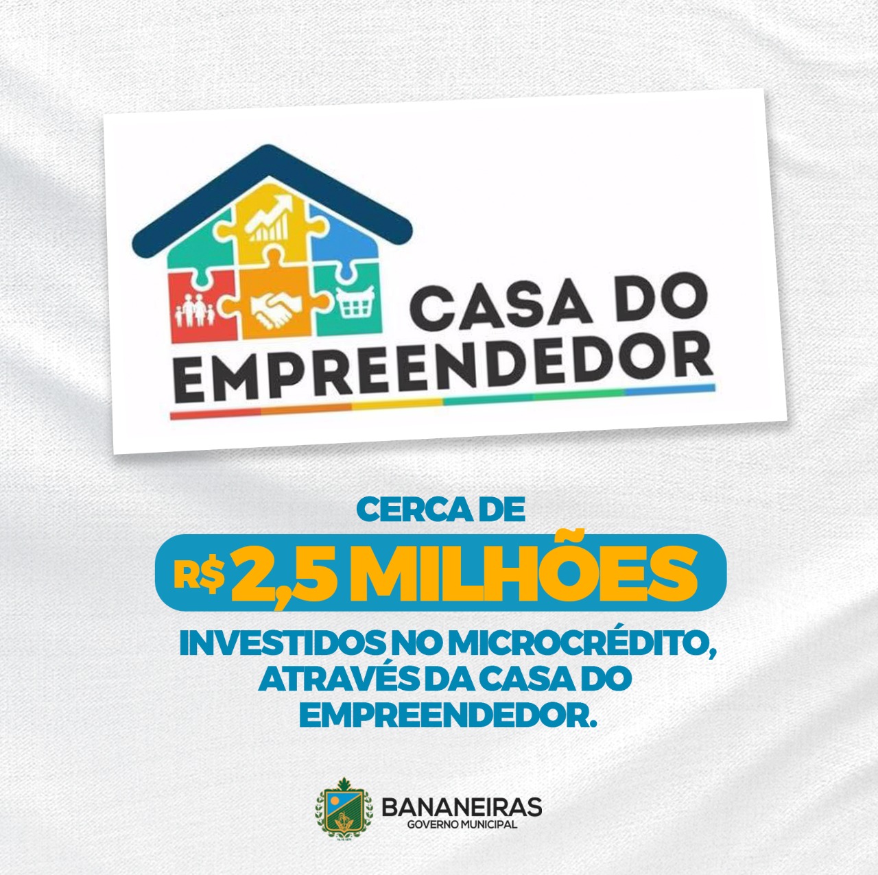 Casa do Empreendedor já investiu cerca de R$2,5 milhões de reais no microcrédito
