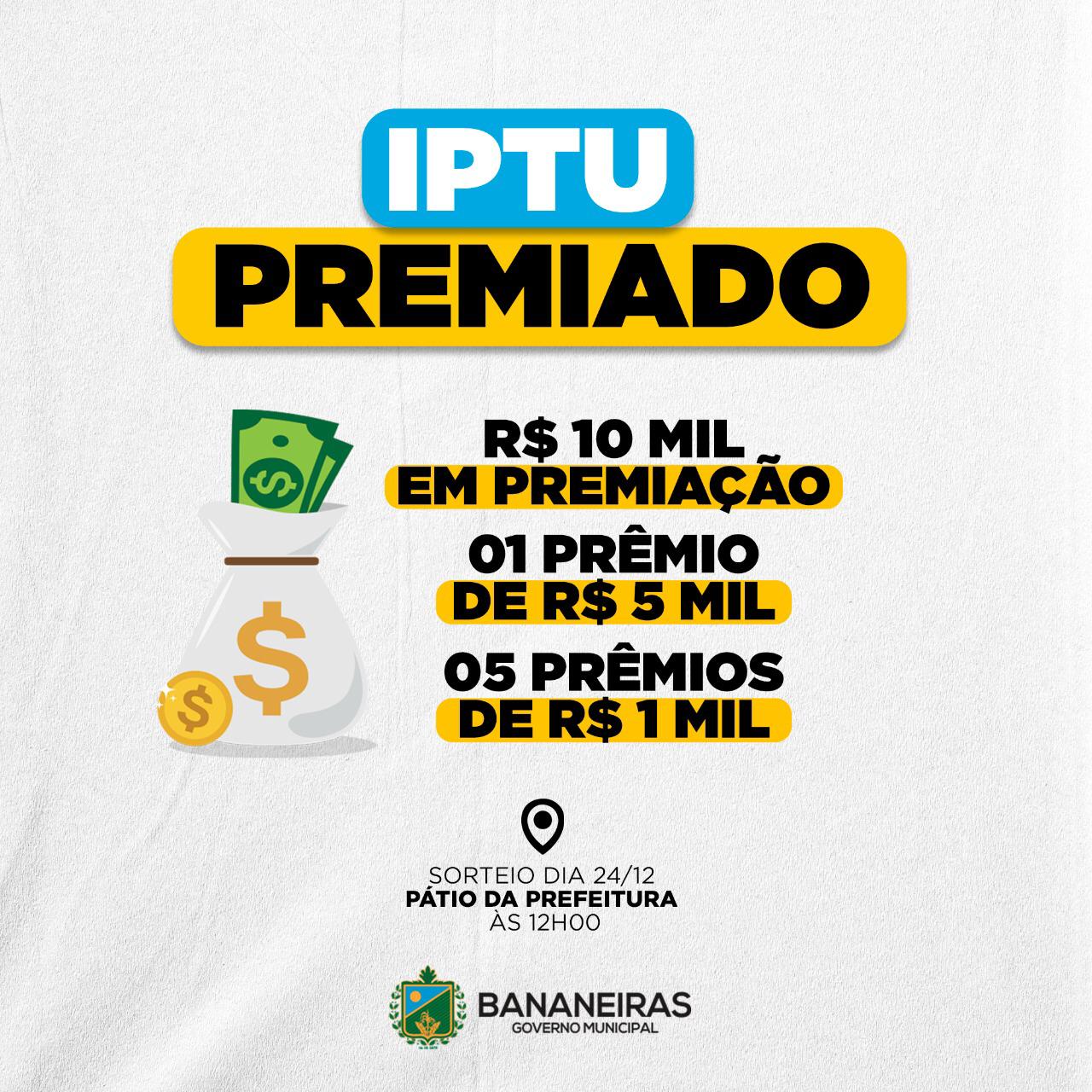 Prefeitura de Bananeiras realiza o IPTU premiado 2020 e premiação chega a R$ 10 mil reais