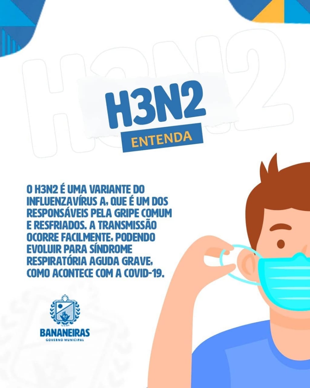 Prefeitura Municipal inicia campanha de conscientização sobre a Influenza (H3N2)