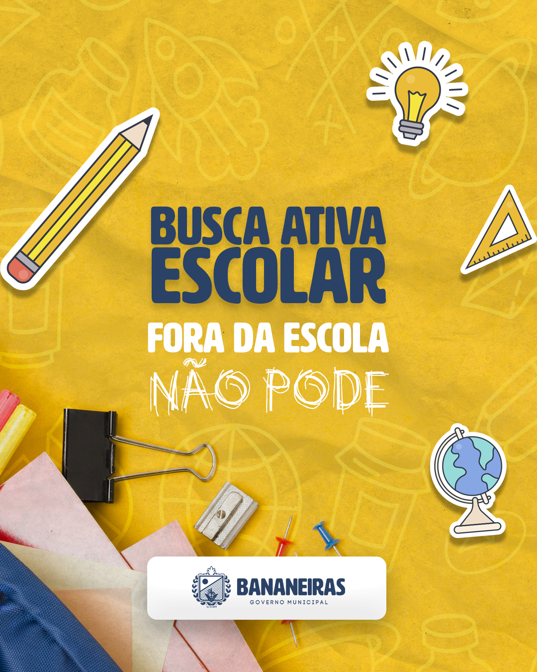 Governo Municipal incentiva campanha de busca ativa escolar na cidade de Bananeiras